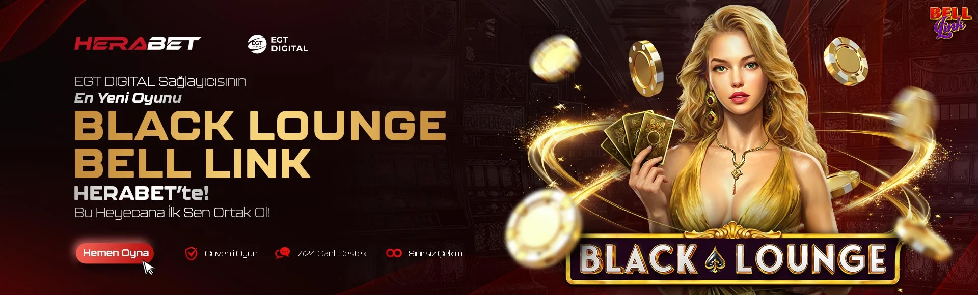 Herabet Black Lounge Bell Link yeni oyun kampanyası